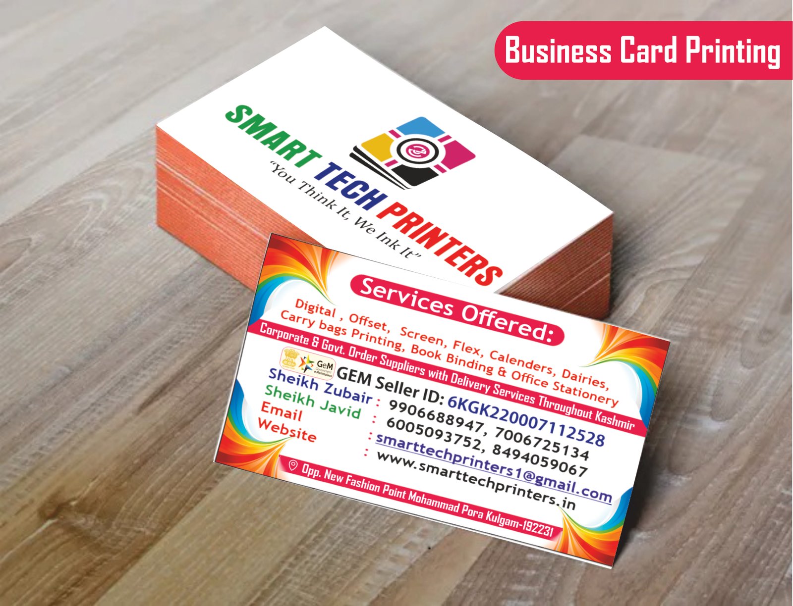 visiting card mock up Business Cards